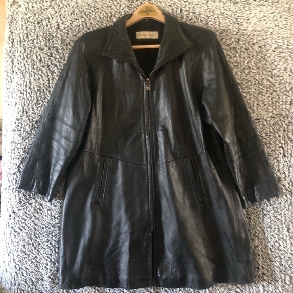 Jones New York Women’s Genuine leather light coat Size M - Picture 2 of 11